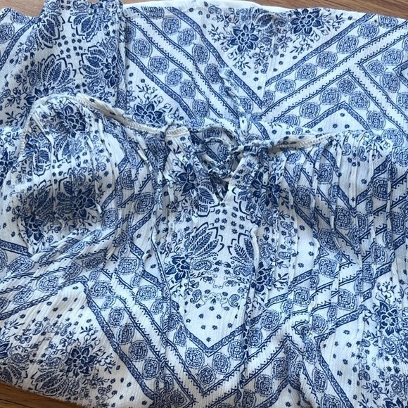 American Rag Dress Bandana Dress Spaghetti strap blue & white Size Small - Picture 7 of 9